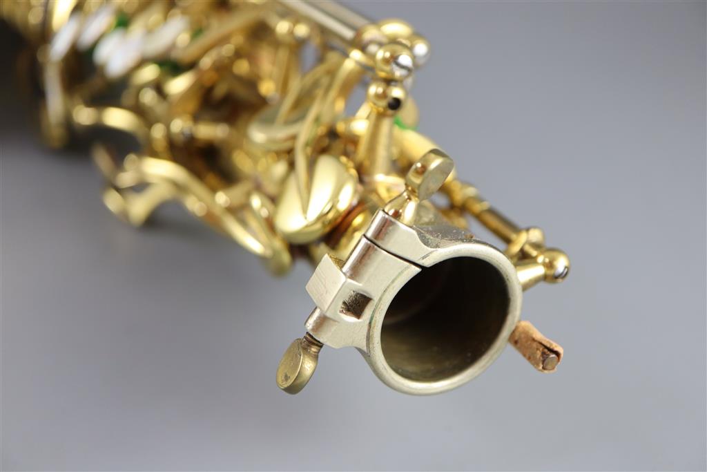 A Henri Selmer, Paris 1959 Mark VI brass lacquered alto saxophone, serial no. M.82599,